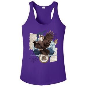 Eagle Collage Ancient Artifact Piece Ladies PosiCharge Competitor Racerback Tank