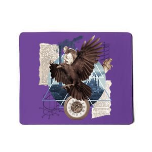 Eagle Collage Ancient Artifact Piece Mousepad