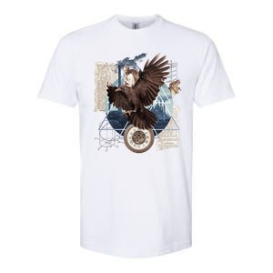 Eagle Collage Ancient Artifact Piece Softstyle CVC T-Shirt