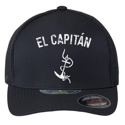 El Capitan Anchor Captain Skipper Flexfit Unipanel Trucker Cap