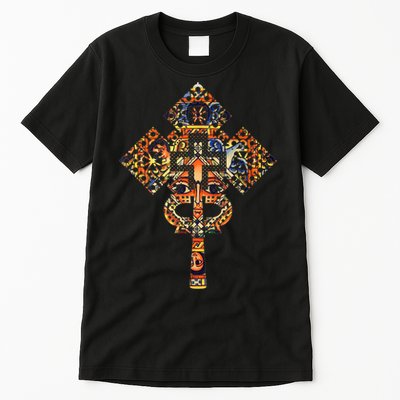 Ethiopian Christian Art Christ In Glory Ethiopian Cross Tall T-Shirt
