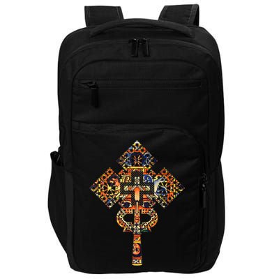 Ethiopian Christian Art Christ In Glory Ethiopian Cross Impact Tech Backpack