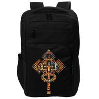 Ethiopian Christian Art Christ In Glory Ethiopian Cross Impact Tech Backpack