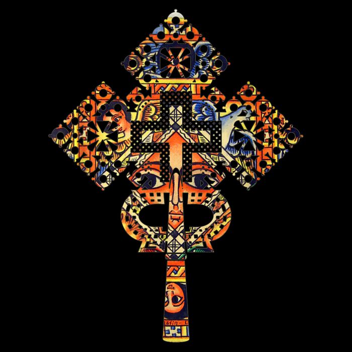 Ethiopian Christian Art Christ In Glory Ethiopian Cross Impact Tech Backpack