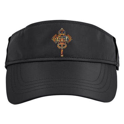 Ethiopian Christian Art Christ In Glory Ethiopian Cross Adult Drive Performance Visor