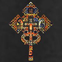 Ethiopian Christian Art Christ In Glory Ethiopian Cross Adult Drive Performance Visor