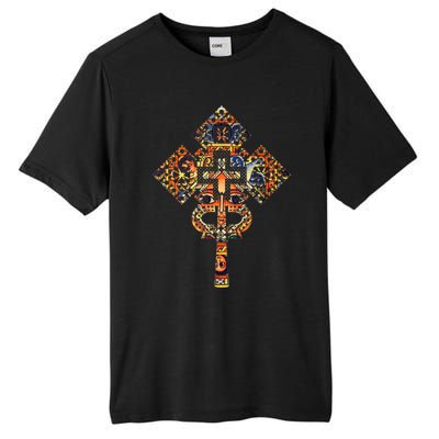 Ethiopian Christian Art Christ In Glory Ethiopian Cross Tall Fusion ChromaSoft Performance T-Shirt