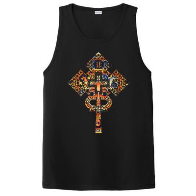 Ethiopian Christian Art Christ In Glory Ethiopian Cross PosiCharge Competitor Tank