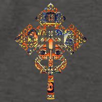 Ethiopian Christian Art Christ In Glory Ethiopian Cross Vector Backpack