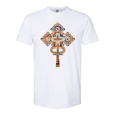 Ethiopian Christian Art Christ In Glory Ethiopian Cross Softstyle CVC T-Shirt