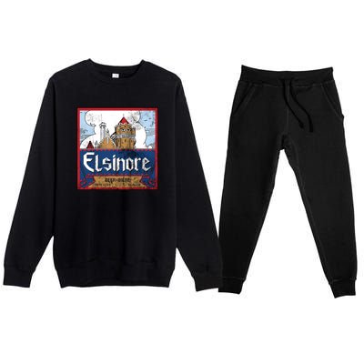 Elsinore Craft Beer Brewing Vintage Premium Crewneck Sweatsuit Set