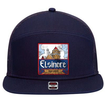 Elsinore Craft Beer Brewing Vintage 7 Panel Mesh Trucker Snapback Hat