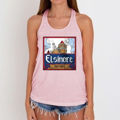 Elsinore Craft Beer Brewing Vintage Women's Knotted Racerback Tank