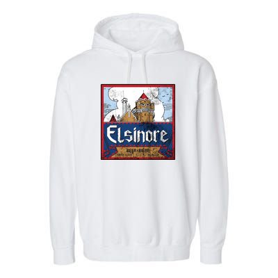 Elsinore Craft Beer Brewing Vintage Garment-Dyed Fleece Hoodie