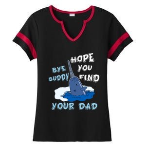 Elf Christmas Bye Buddyhopeyoufind Your Dad Hoodie Ladies Halftime Notch Neck Tee