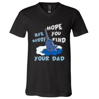 Elf Christmas Bye Buddyhopeyoufind Your Dad Hoodie V-Neck T-Shirt