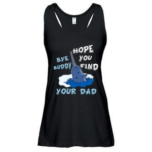 Elf Christmas Bye Buddyhopeyoufind Your Dad Hoodie Ladies Essential Flowy Tank