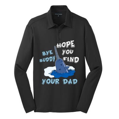 Elf Christmas Bye Buddyhopeyoufind Your Dad Hoodie Silk Touch Performance Long Sleeve Polo