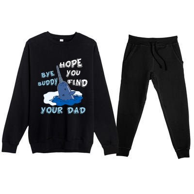 Elf Christmas Bye Buddyhopeyoufind Your Dad Hoodie Premium Crewneck Sweatsuit Set