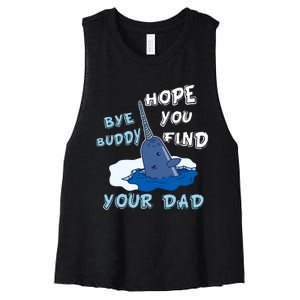 Elf Christmas Bye Buddyhopeyoufind Your Dad Hoodie Women's Racerback Cropped Tank