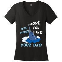 Elf Christmas Bye Buddyhopeyoufind Your Dad Hoodie Women's V-Neck T-Shirt