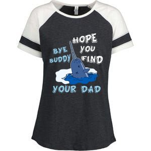 Elf Christmas Bye Buddyhopeyoufind Your Dad Hoodie Enza Ladies Jersey Colorblock Tee