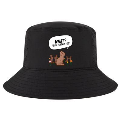 Easter Chocolate Bunny Rabbit Funny I Cant Hear You Cool Comfort Performance Bucket Hat