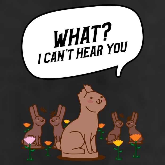 Easter Chocolate Bunny Rabbit Funny I Cant Hear You Cool Comfort Performance Bucket Hat