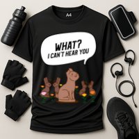 Easter Chocolate Bunny Rabbit Funny I Cant Hear You Performance Shirt