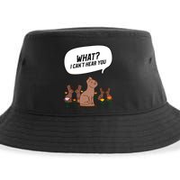 Easter Chocolate Bunny Rabbit Funny I Cant Hear You Sustainable Bucket Hat