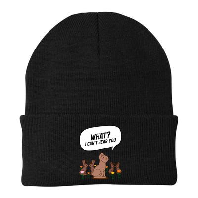 Easter Chocolate Bunny Rabbit Funny I Cant Hear You Beanie