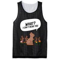 Easter Chocolate Bunny Rabbit Funny I Cant Hear You Mesh Reversible Basketball Jersey Tank