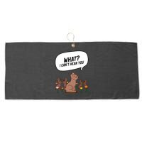 Easter Chocolate Bunny Rabbit Funny I Cant Hear You Large Microfiber Waffle Golf Towel