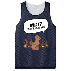 Easter Chocolate Bunny Rabbit Funny I Cant Hear You Mesh Reversible Basketball Jersey Tank