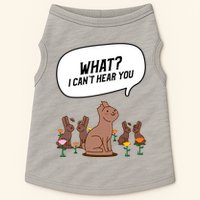 Easter Chocolate Bunny Rabbit Funny I Cant Hear You Doggie Tank