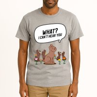 Easter Chocolate Bunny Rabbit Funny I Cant Hear You Tall T-Shirt