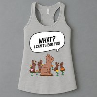 Easter Chocolate Bunny Rabbit Funny I Cant Hear You Womens Tank Top