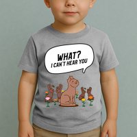Easter Chocolate Bunny Rabbit Funny I Cant Hear You Toddler T-Shirt