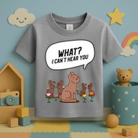 Easter Chocolate Bunny Rabbit Funny I Cant Hear You Toddler T-Shirt