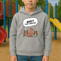 Easter Chocolate Bunny Rabbit Funny I Cant Hear You Kids Hoodie