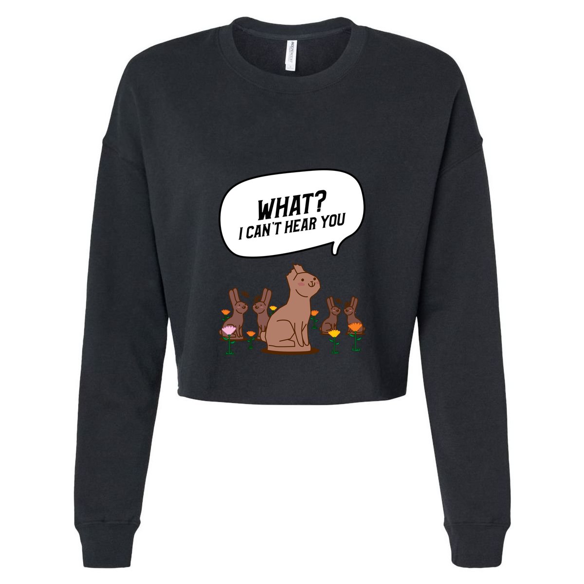 Easter Chocolate Bunny Rabbit Funny I Cant Hear You Kids Hoodie