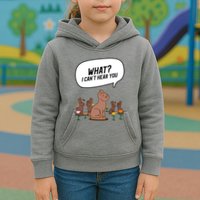 Easter Chocolate Bunny Rabbit Funny I Cant Hear You Kids Hoodie