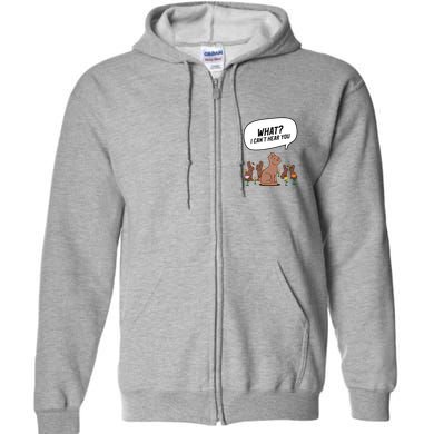 Easter Chocolate Bunny Rabbit Funny I Cant Hear You Full Zip Hoodie