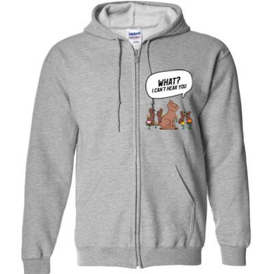 Easter Chocolate Bunny Rabbit Funny I Cant Hear You Full Zip Hoodie