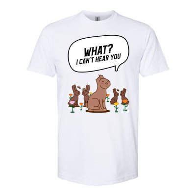 Easter Chocolate Bunny Rabbit Funny I Cant Hear You Softstyle CVC T-Shirt