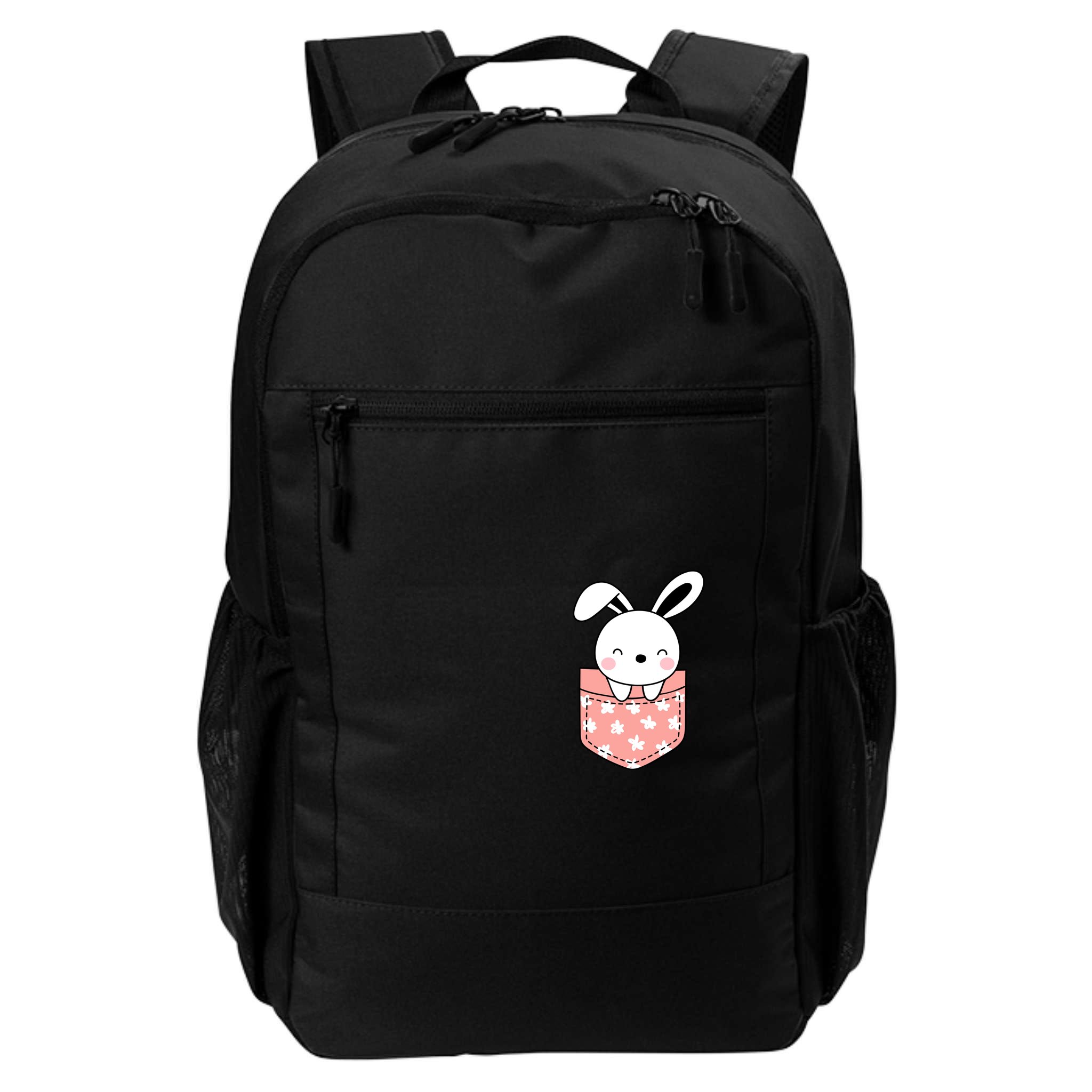 Easter Cute Bunny In Pocket Backpack