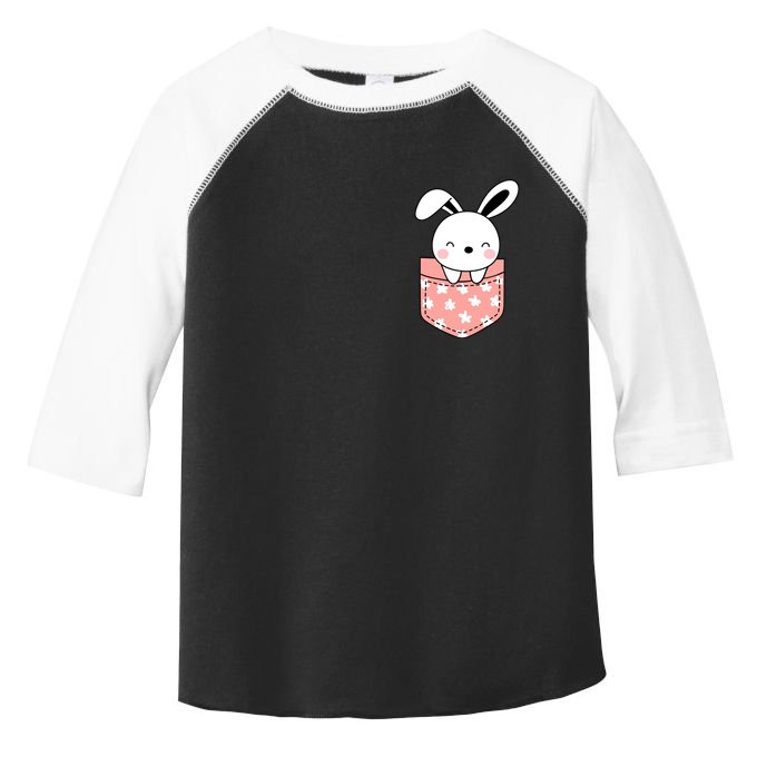 Easter Cute Bunny In Pocket Toddler Fine Jersey T-Shirt