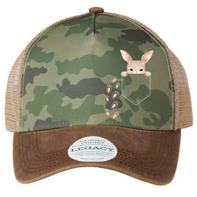 Easter Cute Bunny In Pocket Rabbit Footprints Legacy Tie Dye Trucker Hat