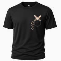 Easter Cute Bunny In Pocket Rabbit Footprints Performance Shirt