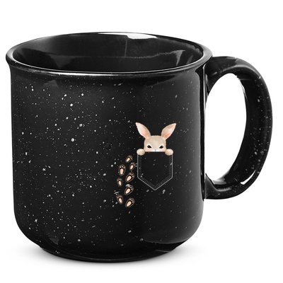 Easter Cute Bunny In Pocket Rabbit Footprints 15oz Campfire Ceramic Mug